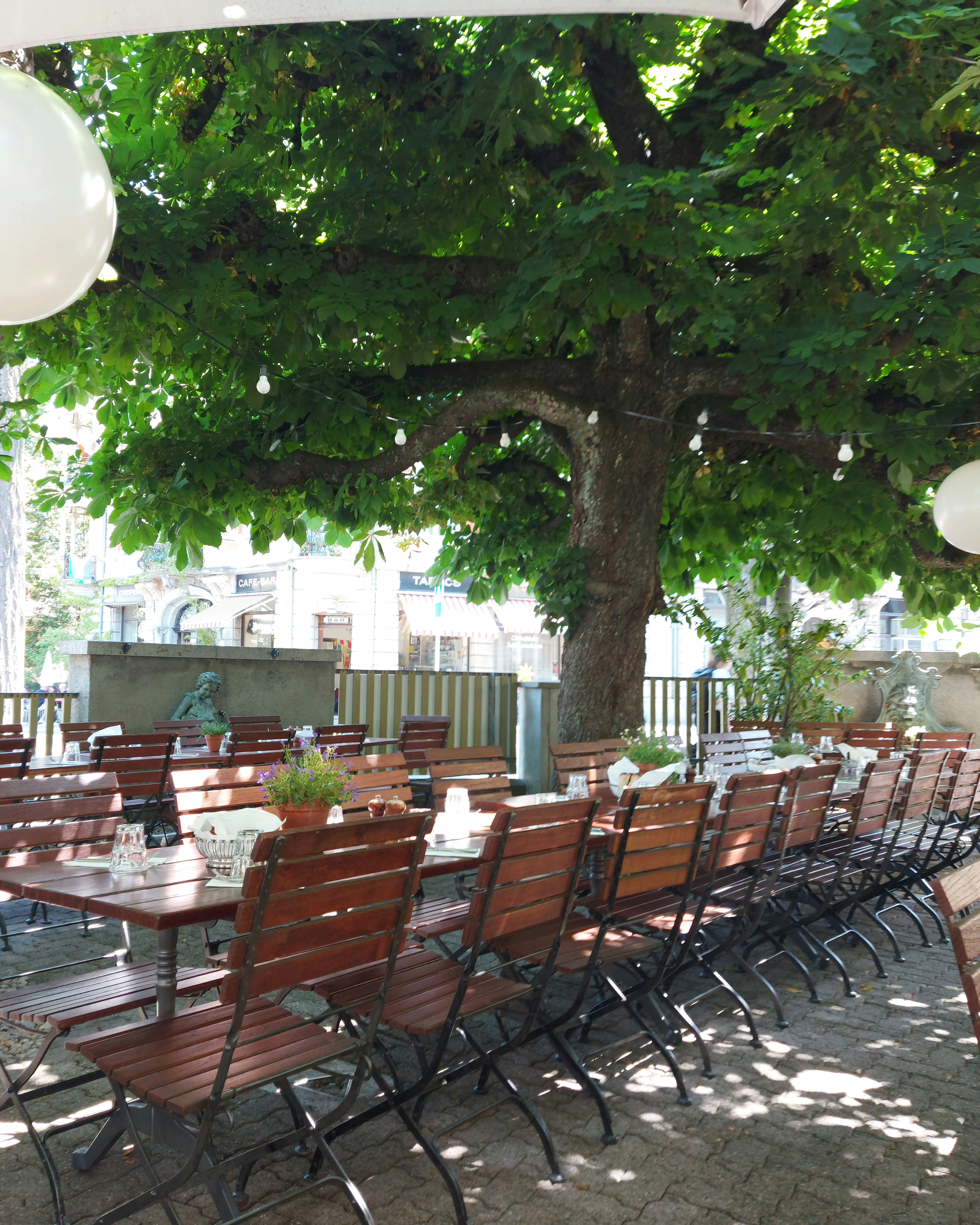 Beaulieu Bern – traditionelle Schweizer Küche in schattigem Garten