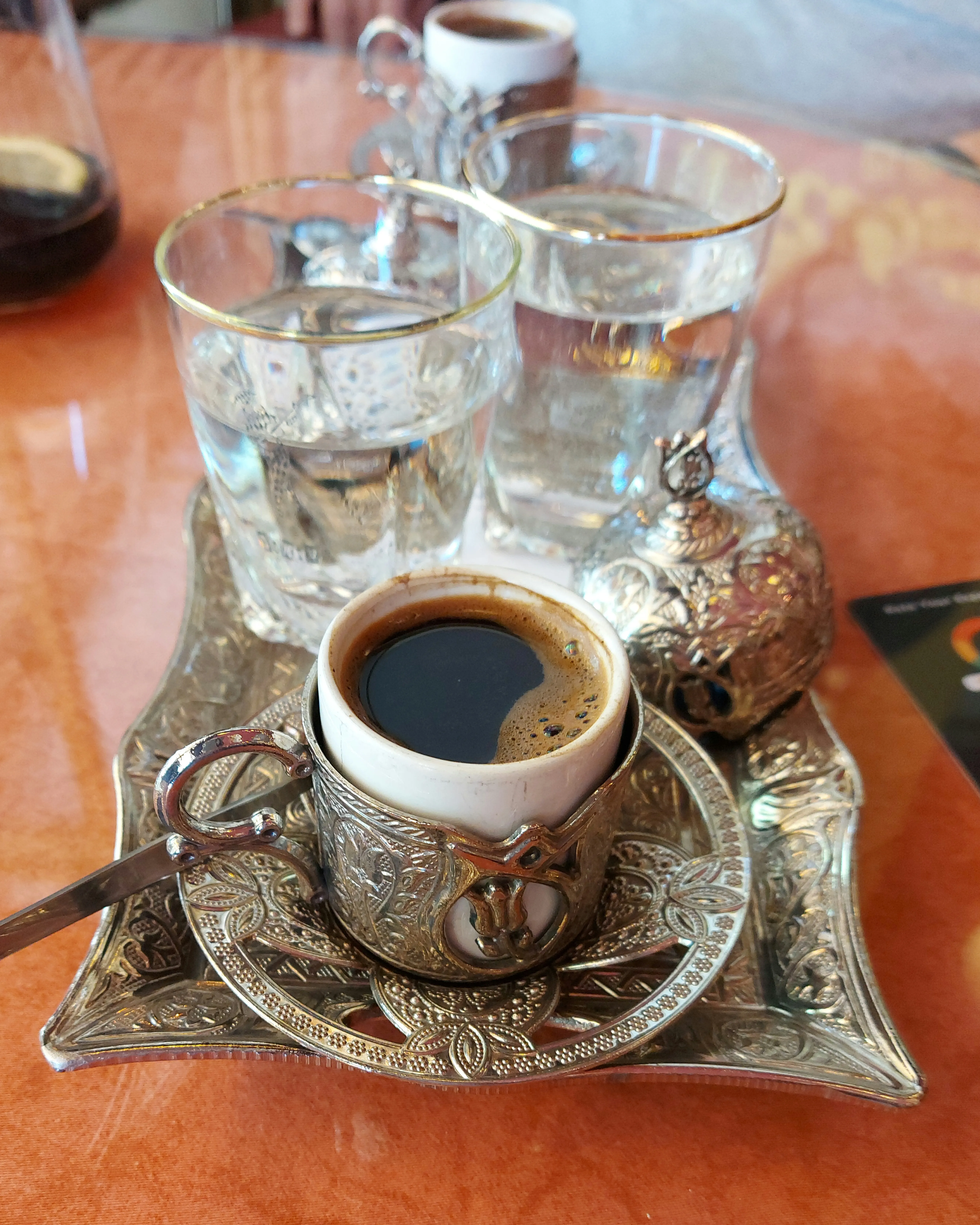Lebanese coffee with cardamom at Domino Bern