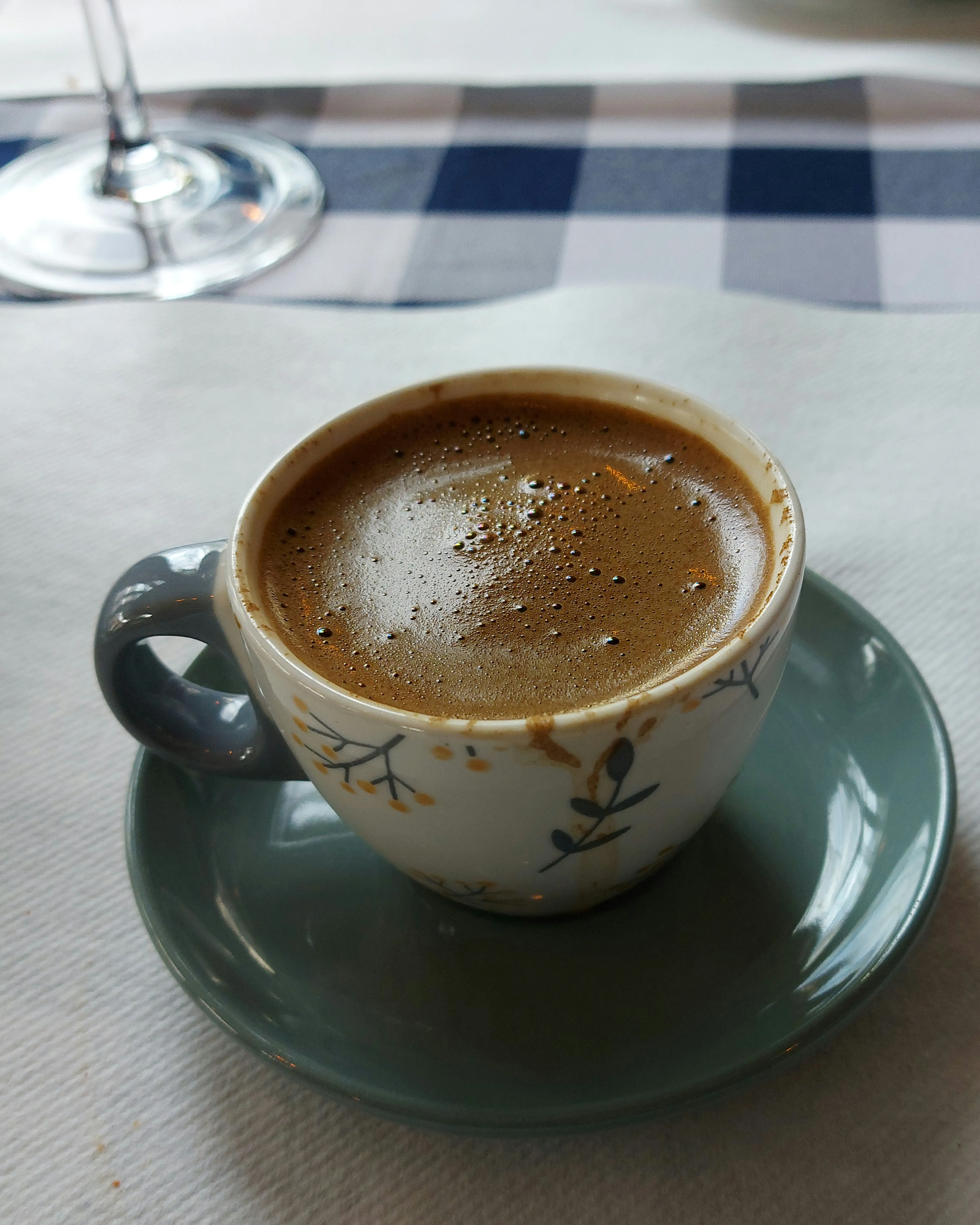 Traditional Greek coffee at Little Greek Taverna